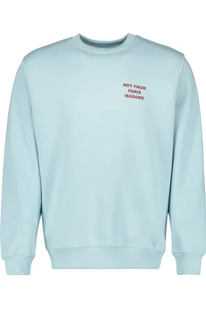 Drôle de Monsieur Homme, Sweatshirts et sweats à capuche, Bleu, Taille: M Sweat Slogan Bleu Clair Printemps-Été 2025