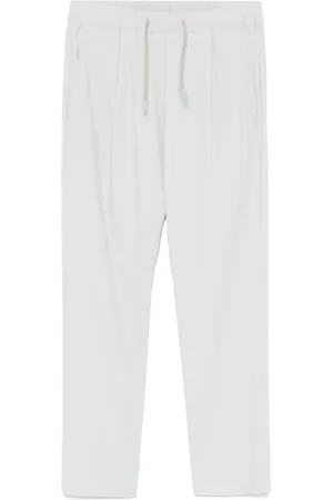 HERNO Femme, Pantalons, Blanc, Taille: 38 FR Pantalon de survêtement jogger slim fit