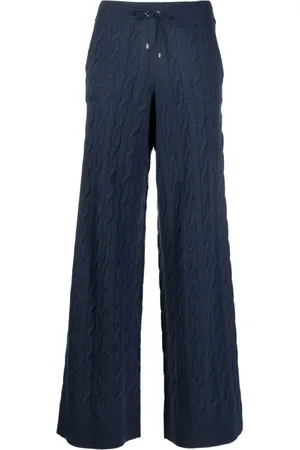 Ralph Lauren Femme, Pantalons, Bleu, Taille: 42 FR Pantalon Large