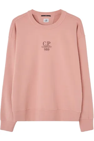 C.P. Company Homme, Sweatshirts et sweats à capuche, Rose, Taille: M Sweat Rose Imprimé sur le Devant