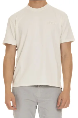 Autry Homme, Tops, Blanc, Taille: XL Polo T-shirt Logo