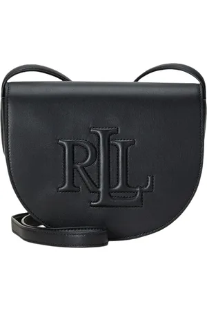 Ralph Lauren Femme, Sacs, Noir, Taille: ONE Size Sac bandoulière medium avec logo emblématique
