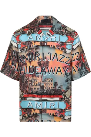 AMIRI Homme, Chemises, Multicolore, Taille: L Chemise en Soie, Design élégant