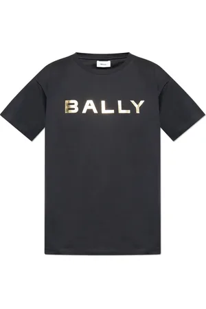 Bally Homme, Tops, Noir, Taille: S T-Shirt Manches Courtes avec Logo Imprimé