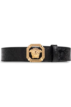 VERSACE Homme, Accessoires, Noir, Taille: 105 CM Ceinture en cuir