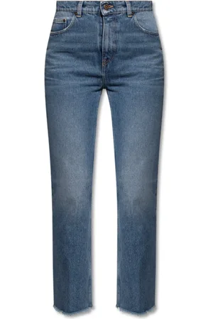 Golden Goose Femme, Jeans, Bleu, Taille: W25 Jean Flare Court Taille Haute