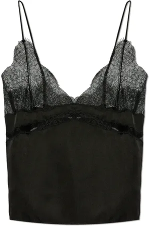 ANINE BING Femme, Tops, Noir, Taille: 42 FR Top à bretelles Lea