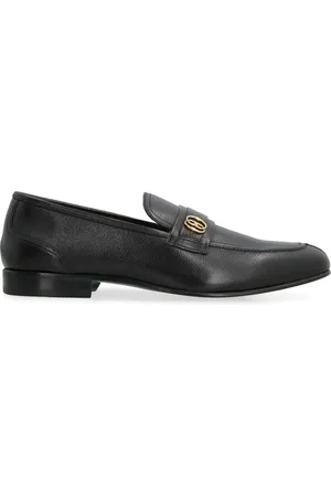 Bally Homme, Chaussures, Noir, Taille: 40 EU Mocassins en cuir grainé