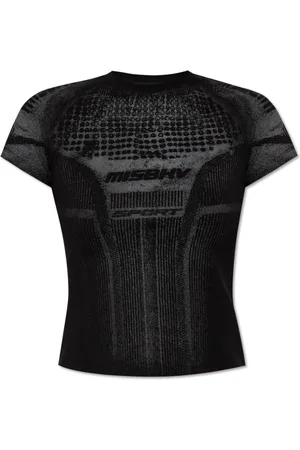 MISBHV Femme, Tops, Noir, Taille: 40 FR Logo top