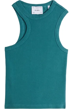 Axel Arigato Femme, Tops, Bleu, Taille: 40 FR Débardeur à encolure dégagée Script A