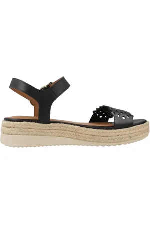 Geox Femme, Chaussures, Noir, Taille: 38 EU Sandales Plates