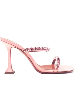Amina Muaddi Femme, Chaussures, Rose, Taille: 36 EU Babypink Mules