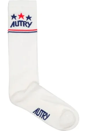 Autry Homme, Sous-vêtements, Blanc, Taille: S Chaussettes Étoilées