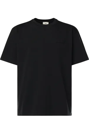 Autry Homme, Tops, Noir, Taille: L T-shirt noir à col côtelé