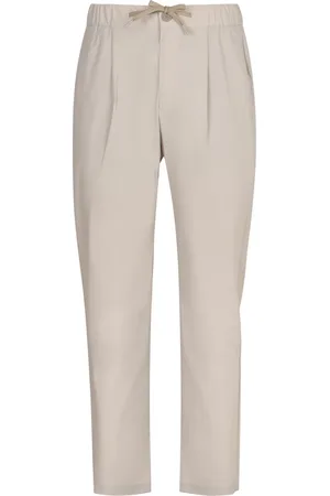 HERNO Homme, Pantalons, Blanc, Taille: S Pantalon Technique en Mélange de Laine