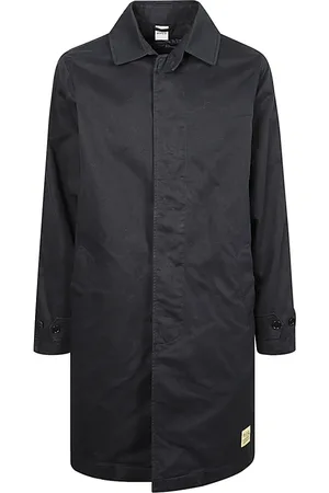 Aspesi Femme, Manteaux, Bleu, Taille: 42 FR Longue Veste Bleue Imperméable à Col Chemise