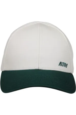 Autry Homme, Accessoires, Blanc, Taille: ONE Size Casquette Crème et Verte
