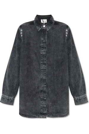 Gestuz Femme, Blouses et Chemises, Gris, Taille: 36 FR Zuva Denim Shirt