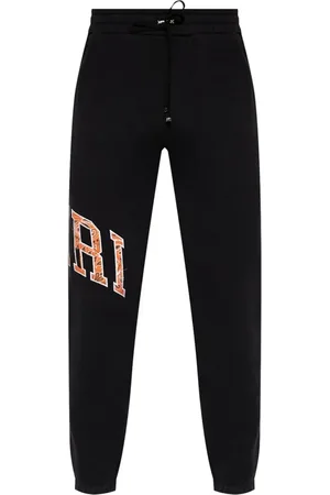 AMIRI Homme, Pantalons, Noir, Taille: M Pantalons de survêtement Bandana avec finitions côtelées