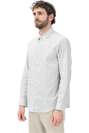 Armani Exchange Homme, Chemises, Gris, Taille: M Chemise à rayures à manches longues