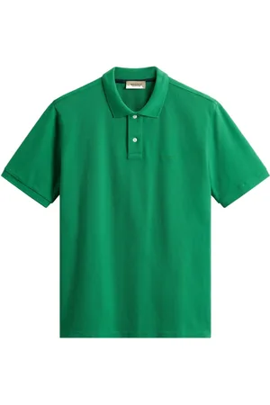 Woolrich Homme, Tops, Vert, Taille: XL Polo Vert avec Logo Brodé