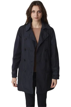 Aspesi Femme, Manteaux, Bleu, Taille: 42 FR Manteau Ceinturé