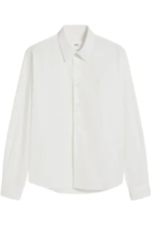Ami Homme, Chemises, Blanc, Taille: M Chemise Classic Heart Friend
