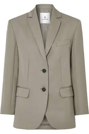 ANINE BING Femme, Vestes, Vert, Taille: 40 FR Vestes Vertes avec Style Americana Beige