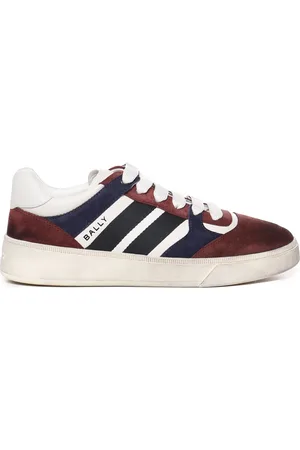 Bally Homme, Chaussures, Rouge, Taille: 43 EU Baskets en Cuir et Daim