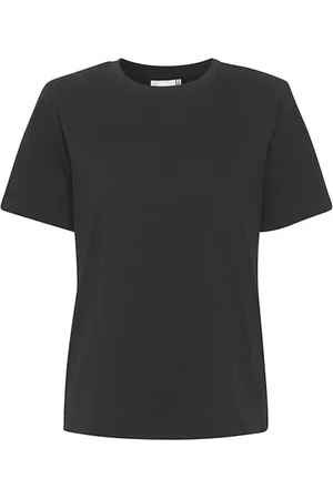 Gestuz Femme, Tops, Noir, Taille: 34 FR T-shirt Noir en Coton Noos