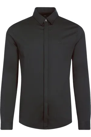 Armani Exchange Homme, Chemises, Noir, Taille: L Chemise Slin Stretch