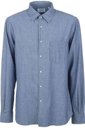 Aspesi Homme, Chemises, Bleu, Taille: L Chemise Denim Medio