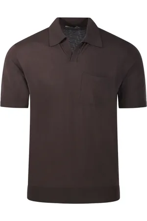 ALTEA Homme, Tops, Brun, Taille: M Polo en coton pour homme