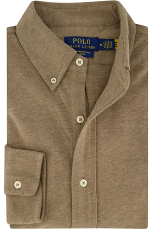 Ralph Lauren Homme, Chemises, Brun, Taille: L T-shirt à Manches Longues en Maille