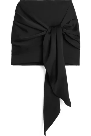 Axel Arigato Femme, Jupes, Noir, Taille: 38 FR Dione Tie-Front Skirt