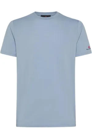 Peuterey Homme, Tops, Bleu, Taille: M T-shirt Homme Tricoté Bleu avec Logo