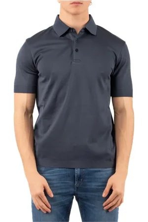 HERNO Homme, Tops, Bleu, Taille: L Polo Élégant