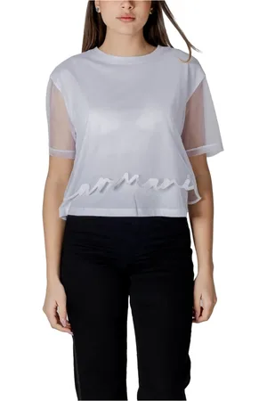 Armani Exchange Femme, Tops, Blanc, Taille: 36 FR T-shirts courts