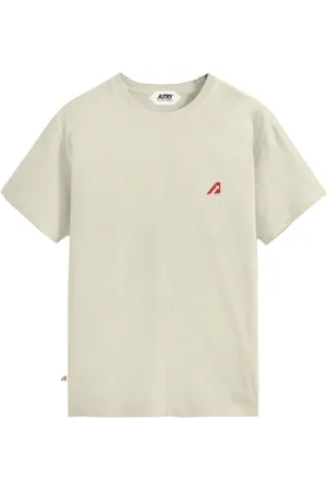 Autry Homme, Tops, , Taille: S T-Shirt Crème
