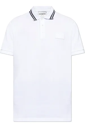 Iceberg Homme, Tops, Blanc, Taille: 2XL Polo avec écusson logo