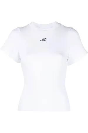 Axel Arigato Femme, Tops, Blanc, Taille: 40 FR T-shirt en coton Script A