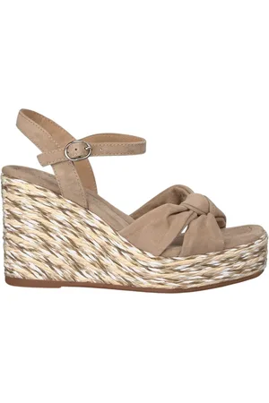 Alma en Pena Femme, Chaussures, Brun, Taille: 37 EU Sandale compensée tressée