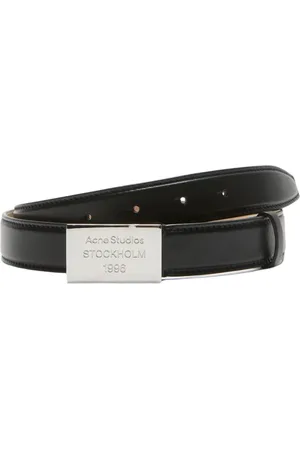 Acne Studios Femme, Accessoires, Noir, Taille: S Ceinture 1996 Logo Plaque en Noir
