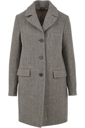 Aspesi Femme, Manteaux, Gris, Taille: 40 FR Manteau Croisé