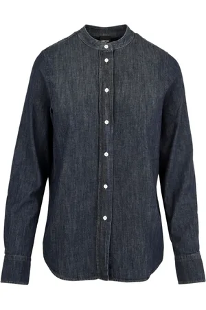 Aspesi Femme, Blouses et Chemises, Bleu, Taille: 36 FR Chemise Décontractée en Denim