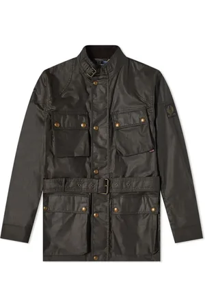 Belstaff Homme, Vestes, Vert, Taille: 2XL Veste Trialmaster