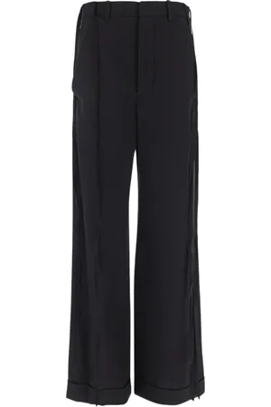 ANN DEMEULEMEESTER Femme, Pantalons, Noir, Taille: 42 FR Pantalon ample