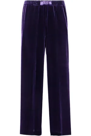 Aspesi Femme, Pantalons, Violet, Taille: 38 FR Pantalon Large