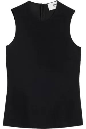 Ami Femme, Tops, Noir, Taille: 36 FR Haut sans manches