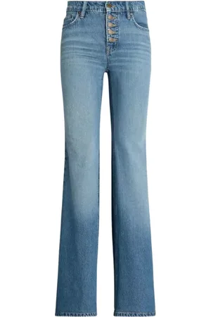 Ralph Lauren Femme, Jeans, Bleu, Taille: 38 FR Jean à Jambes Larges